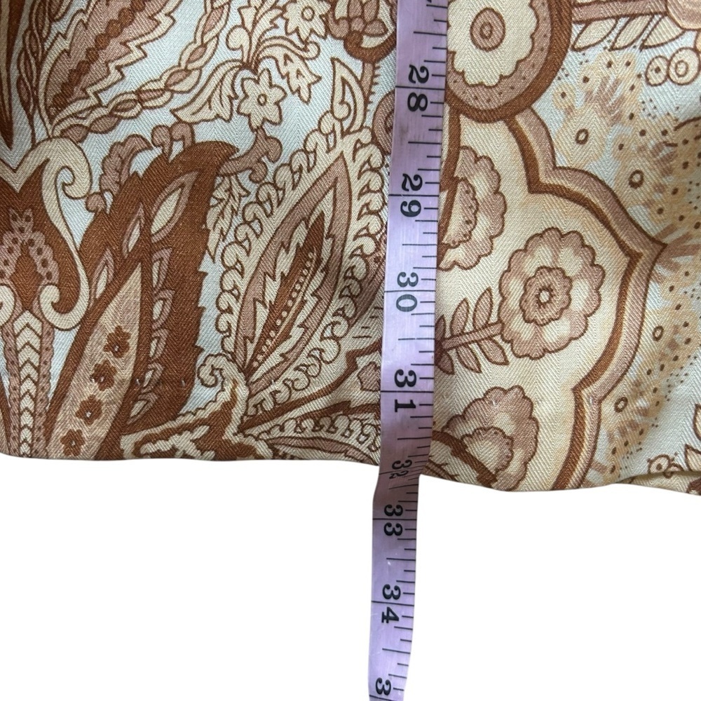 Novella Royale peach paisley Hermosa mini dress size xs tassels festival boho - Picture 10 of 12